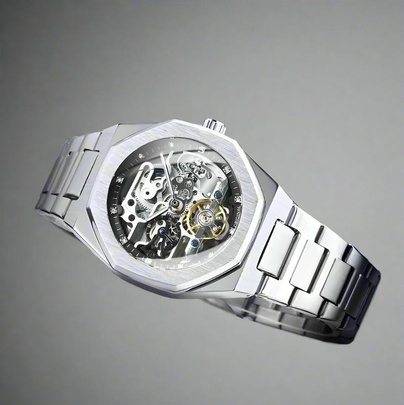 TOURBILLON SKELETON SILBER/SCHWARZ 42mm