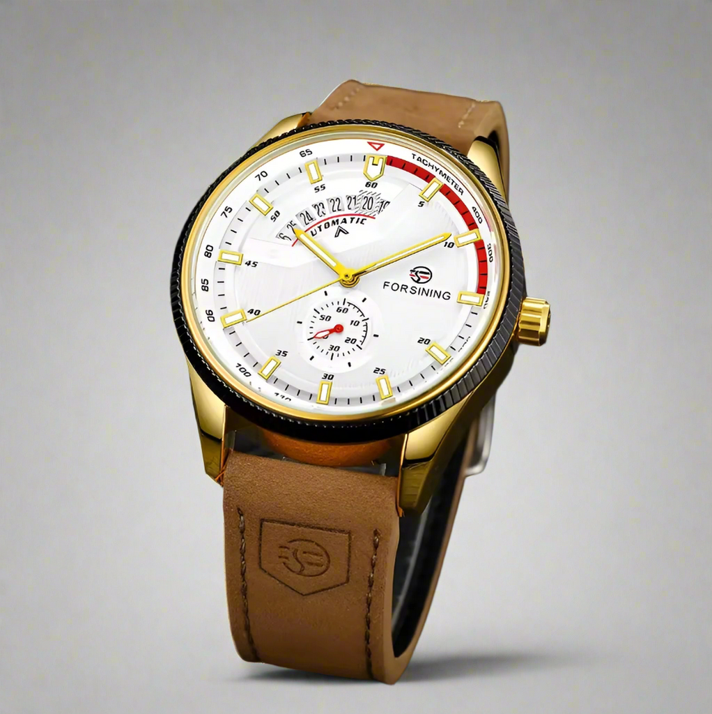 TACHYMETER GOLD/BRAUN