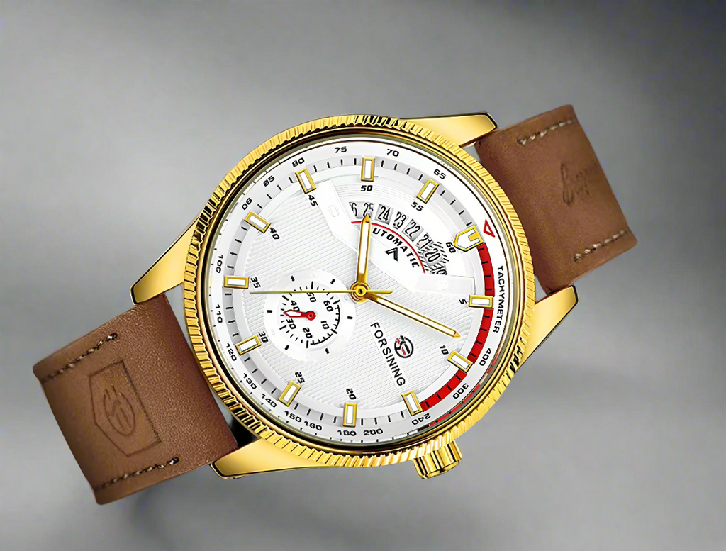 TACHYMETER GOLD/BRAUN