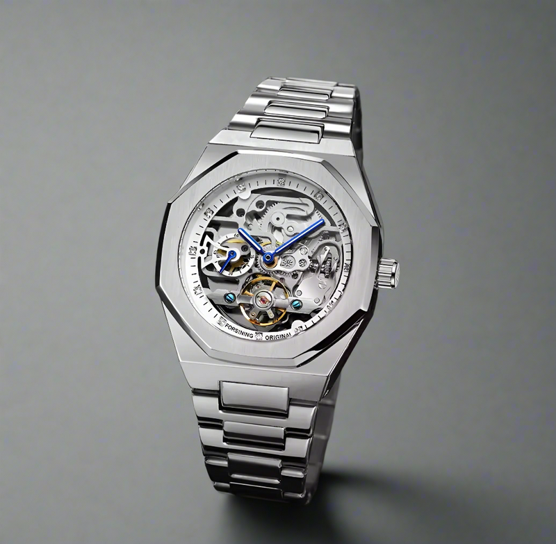 TOURBILLON SKELETON SILBER/WEIß 42mm