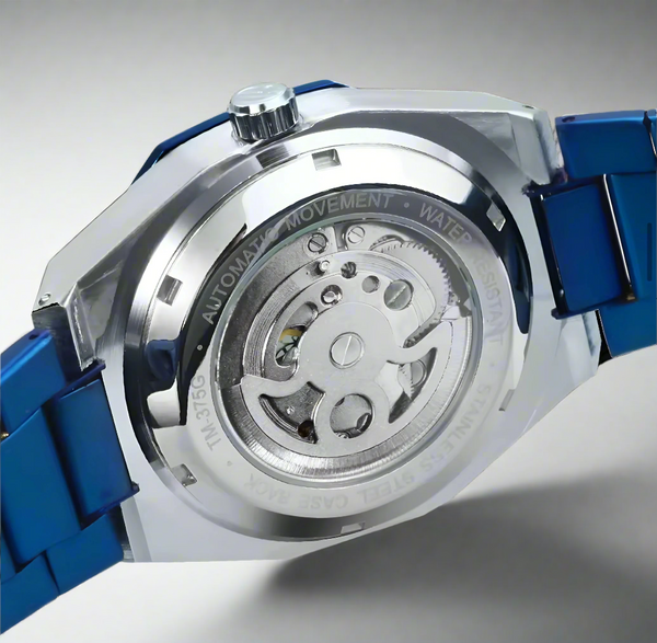 TOURBILLON SKELETON SILBER/BLAU 42mm